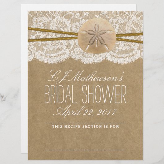 Sand Dollar Beach Brautparty Rezept Division (Vorne/Hinten)