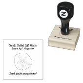 Sand Dollar Beach Business Vielen Dank Briefmarke Gummistempel (Stempel)