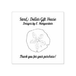 Sand Dollar Beach Business Vielen Dank Briefmarke Gummistempel