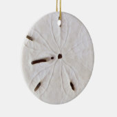 Sand Dollar Beach Coastal White Round Trendy Cool Keramik Ornament (Rechts)