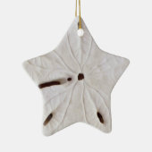 Sand Dollar Beach Coastal White Round Trendy Star Keramik Ornament (Rechts)