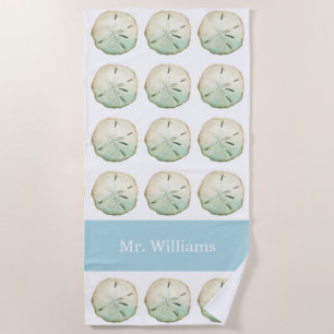 Sand Dollar Beach Custom Name Strandtuch