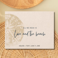 Sand Dollar Beach Hochzeit Save the Date