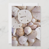 Sand Dollar Beach Hochzeitseinladungen Einladung (Rückseite)