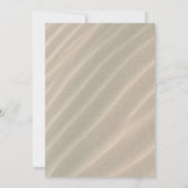 Sand Dollar Beach Hochzeitseinladungen Einladung (Rückseite)