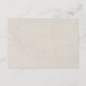 Sand Dollar Beach Hochzeitskarte Begleitkarte (Rückseite)