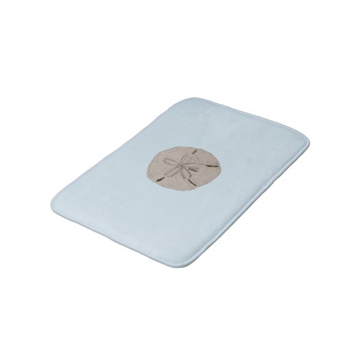 Sand Dollar Beach House Bath Mat Badematte (Schrägansicht)