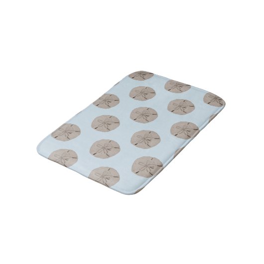 Sand Dollar Beach House Bath Mat Badematte (Schrägansicht)