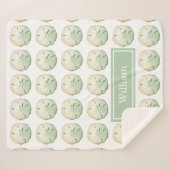 Sand Dollar Beach Individuelle Name Sherpadecke (Vorderseite (Horizontal))