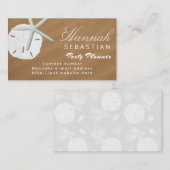 Sand Dollar Beach Sand Beruf Business Card Visitenkarte (Vorne/Hinten)