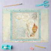 Sand Dollar Beach Seashells Art Seidenpapier (Basteln)