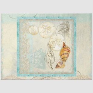 Sand Dollar Beach Seashells Art Seidenpapier