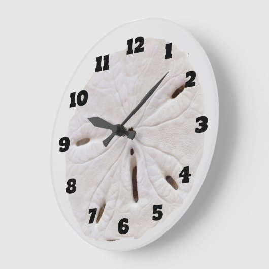 Sand Dollar Beach Seashells Beach Natural Trendy Große Wanduhr (Winkel)