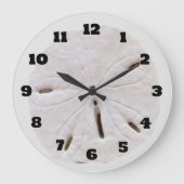 Sand Dollar Beach Seashells Beach Natural Trendy Große Wanduhr (Vorderseite)