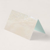 Sand-Dollar-Beach-Waves gezaubert leere Platzkarte (Rückseite)