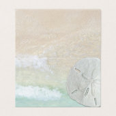 Sand-Dollar-Beach-Waves gezaubert leere Platzkarte (Außenseite Aufgefaltet)
