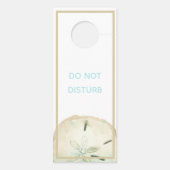 Sand Dollar Beach Wedding Just Married Gefallen Türanhänger (Rückseite)