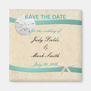 Sand Dollar Beach Wedding rettet das Date Magnet
