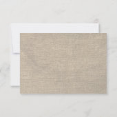 Sand Dollar Beach Wedding RSVP Karte - Navy Blue (Rückseite)