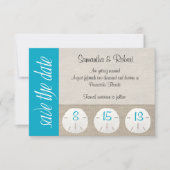Sand Dollar Beach Wedding Save the Date Malibu (Vorderseite)