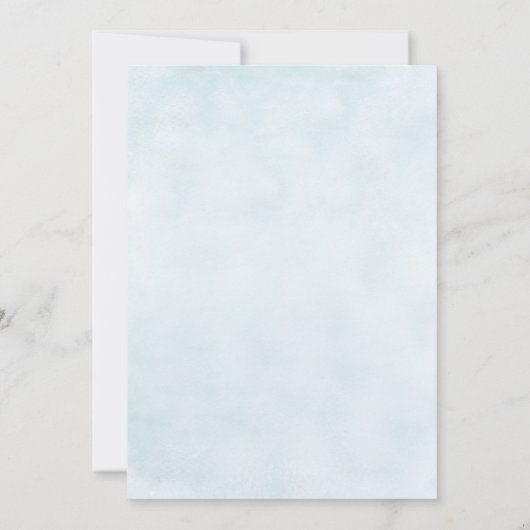 Sand Dollar Blue Floral Beach Einladung Hochzeitsf (Rückseite)