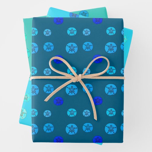 Sand Dollar Blue Geschenkpapier Set (Beispiel)