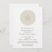 Sand Dollar Bridal Dusche Einladung (Vorne/Hinten)