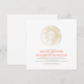 Sand Dollar Bridal Dusche Einladungen (Vorne/Hinten)