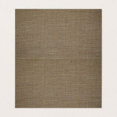 Sand Dollar & Burlap Schmuckkarte Visitenkarten (Innenseite Aufgefaltet)