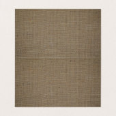 Sand Dollar & Burlap Schmuckkarte Visitenkarten (Innenseite Aufgefaltet)