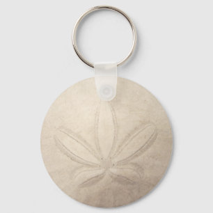 Sand Dollar Button Keychain Schlüsselanhänger