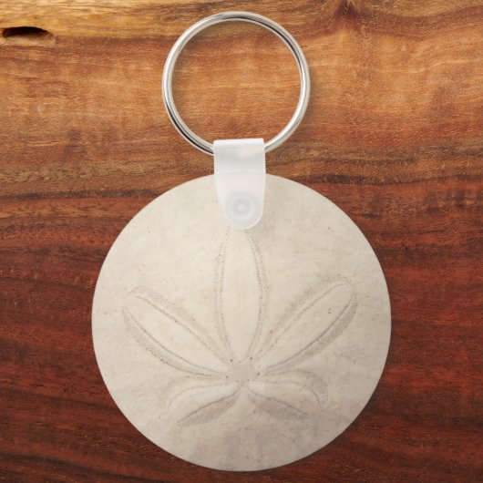 Sand Dollar Button Keychain Schlüsselanhänger (Vorderseite)