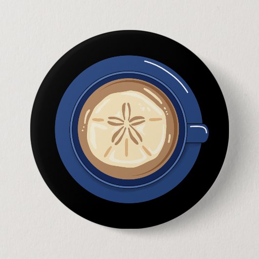 Sand-Dollar-Caffè Latte Button (Vorderseite)