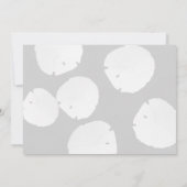 Sand Dollar Chalkboard Geburtstagsparty Einladung (Rückseite)