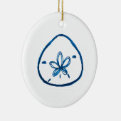 Sand Dollar Coastal Ornament Decoration (Rechts)