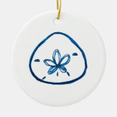 Sand Dollar Coastal Ornament Decoration (Vorne)