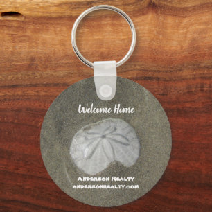 Sand Dollar Coastal Zuhause Sales Real Anwesen Schlüsselanhänger