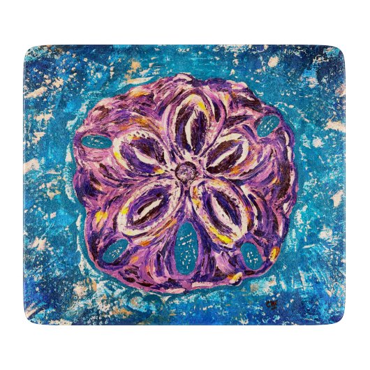 Sand Dollar Cutting Board Schneidebrett (Vorderseite)