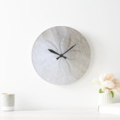 Sand Dollar Delight Round Clock Große Wanduhr (Zuhause)
