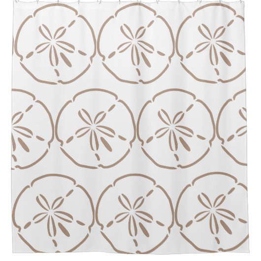 Sand-Dollar-Duschvorhang Duschvorhang (Vorderseite)