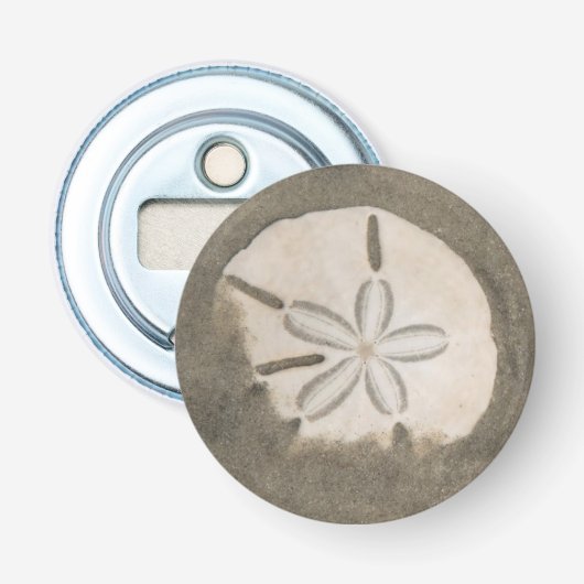 Sand-Dollar (Echinarachnius parma) Flaschenöffner (Vorderseite)