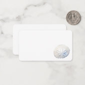 Sand Dollar Foto Flat Mitteilungskarten (Vorderseite/Rückseite Beispiel)