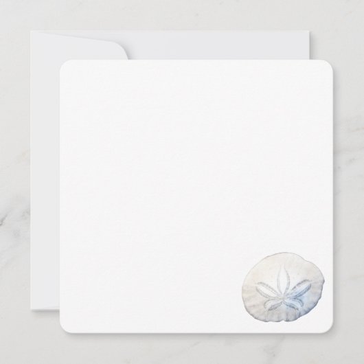 Sand Dollar Foto Flat Mitteilungskarten (Vorderseite)