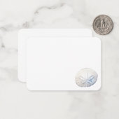 Sand Dollar Foto Flat Mitteilungskarten (Vorderseite/Rückseite Beispiel)
