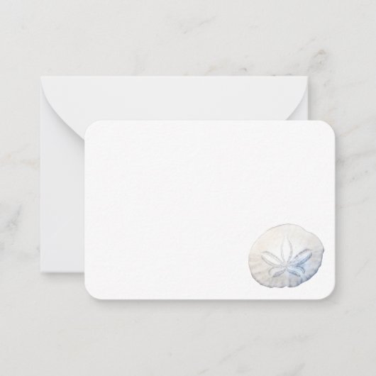 Sand Dollar Foto Flat Mitteilungskarten (Vorderseite)