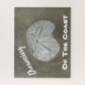 Sand-Dollar-Foto Sandstrand Naturküste Puzzle (Vertikal)