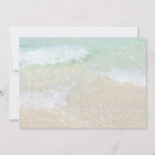 Sand Dollar Fünf Fotos Hochzeit Dankeschön Karte (Rückseite)