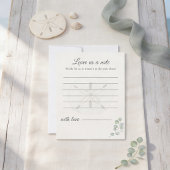 Sand Dollar Hochzeitsnachrichten Karten |
