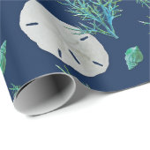 Sand-Dollar-Koralle Geschenkpapier (Rolleneckpunkt)