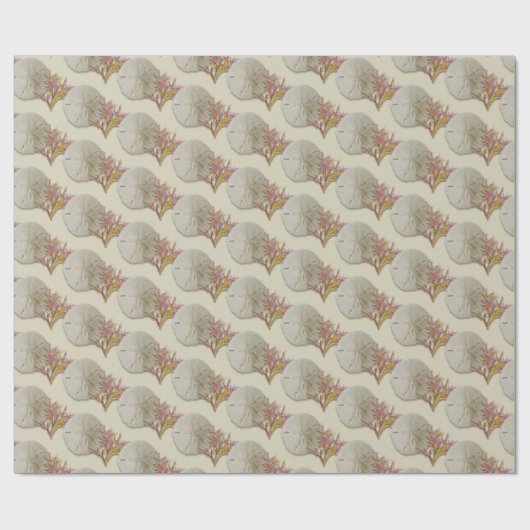 Sand-Dollar-Koralle Geschenkpapier (Flach)